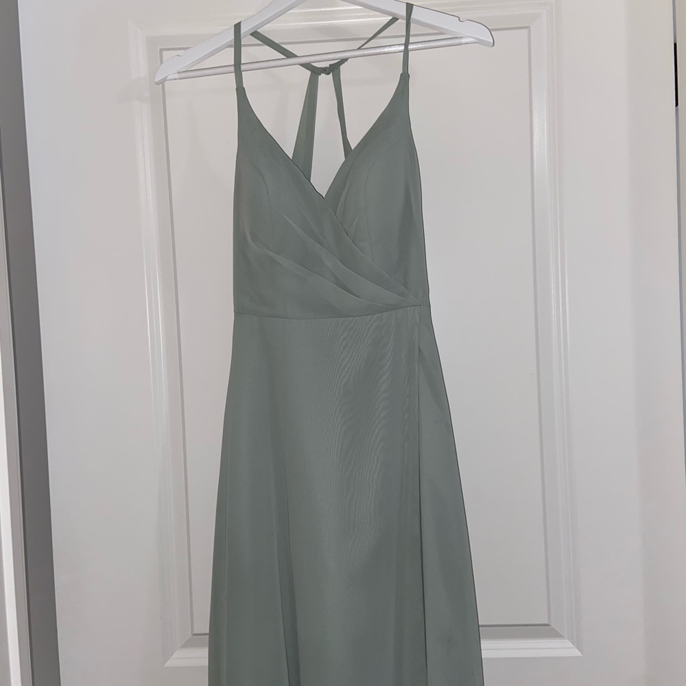 Azazie Dusty Sage Bridesmaid Dress